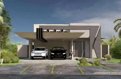 Casa à venda em jaguariúna, condomínio residencial lago da barra, com 3 suítes, com 271 m²
