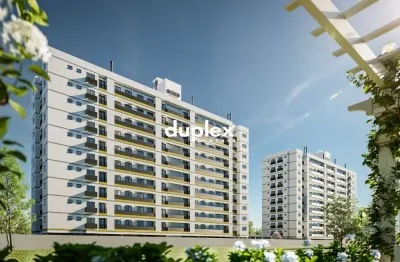 Apartamento 2 dormitórios com sacada e 1 vaga em areias, parcelado em 36x