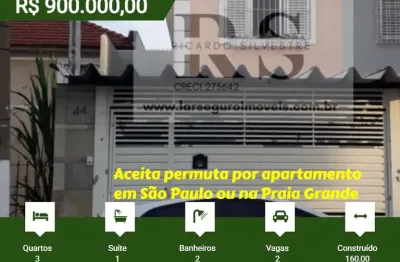 Sobrado para venda em são paulo, vila brasilina, 3 dormitórios, 1 suíte, 2 banheiros, 2 vagas