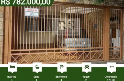 Casa para Venda em São Paulo, Vila Graciosa, 3 dormitórios, 1 suíte, 4 banheiros, 2 vagas