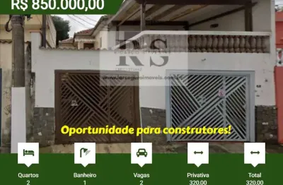 Casa para venda em são paulo, vila celeste, 2 dormitórios, 1 banheiro, 2 vagas