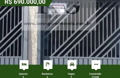 Casa para venda em são paulo, vila ema, 4 dormitórios, 3 banheiros, 2 vagas