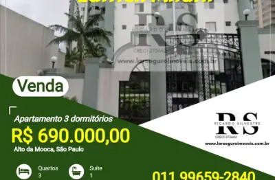 Apartamento 3 dormitórios para venda em são paulo, alto da mooca, 3 dormitórios, 1 suíte, 3 banheiros, 2 vagas