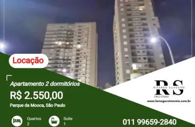 Apartamento 2 dormitórios para locação em são paulo, parque da mooca, 2 dormitórios, 1 suíte, 2 banheiros, 1 vaga