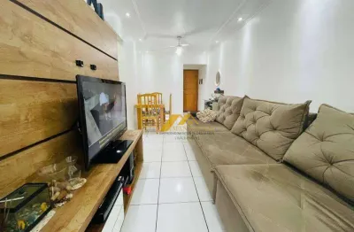 Apartamento com 2 dormitórios à venda, 88 m² por r$ 657.000,00 - boqueirão - praia grande/sp