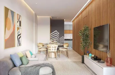 Apartamento com 2 dormitórios à venda, 80 m² por r$ 584.500,00 - boqueirão - praia grande/sp