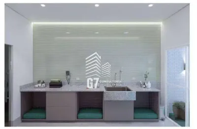 Apartamento com 3 dorm em praia grande - aviação com área de lazer completissima