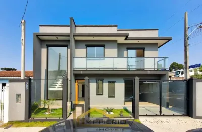 Casa de 3 quartos com suíte e 2 salas no umbará, curitiba-pr: 196m², 3 banheiros, 2 vagas de garagem!
