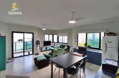 Perto da praia - flat com 3 dormitórios - condomínio com lazer - 2 vagas - pitangueiras - guarujá/sp.