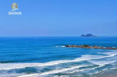 Apartamento na praia vista para o mar 3 suítes 1 vaga área para espaço gourmet pitangueiras guarujá.