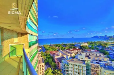 Vista mar - apartamento à venda na praia da enseada, guarujá/sp.