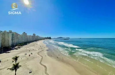 Frente mar - apartamento com 3 dormitórios à venda, 136 m² por r$ 1.300.000 - pitangueiras - guarujá/sp