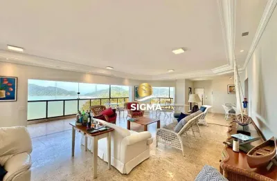 Apartamento com 4 dormitórios à venda, 251 m² por r$ 2.500.000,00 - jardim astúrias - guarujá/sp