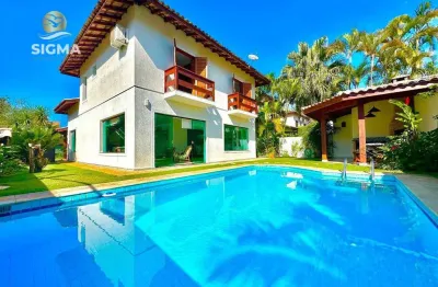 Alto padrão - casa à venda com 3 suítes - piscina e churrasqueira - 2 vagas - pernambuco ii - guarujá/sp