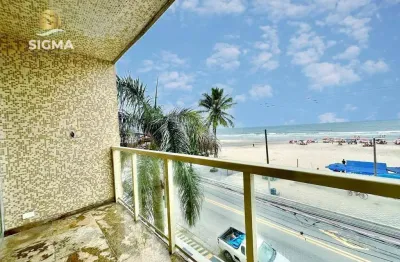 Frente mar - apartamento com 2 quartos à venda, praia das pitangueiras, guarujá.