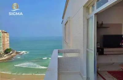 Apartamento com 3 dormitórios à venda, 130 m² por r$ 690.000,00 - pitangueiras - guarujá/sp