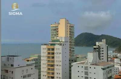 Vista mar - apartamento à venda com 3 dormitórios - 1 vaga - jardim astúrias - guarujá/sp