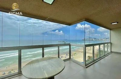 Frente mar - apartamento à venda com 4 dormitórios - 1 vaga - pitangueiras - guarujá/sp