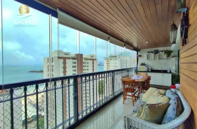 Vista mar - apartamento reformado à venda com 3 dormitórios - condomínio com lazer - 2 vagas - pitangueiras - guarujá/sp