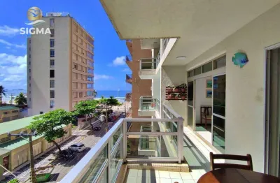 Apartamento com 3 dormitórios sendo 1 suíte  à venda, 134 m² por r$ 800.000 - pitangueiras - guarujá/sp