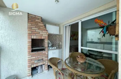 Apartamento com 3 dormitórios sendo 1 suíte com varanda gourmet em prédio com lazer e 2 vagas na praia da enseada - guarujá.