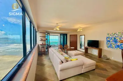 Apartamento frente para o mar  com 3 suítes  à venda, 212 m² por r$ 2.000.000 - praia das astúrias - guarujá/sp