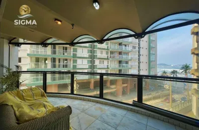 Frente mar - apartamento à venda com 3 suítes - condomínio com lazer - 2 vagas - jardim astúrias - guarujá/sp