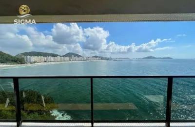 Frente mar - apartamento à venda com 3 suítes - condomínio com lazer - 2 vagas - jardim astúrias - guarujá/sp