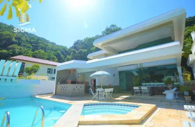 Casa na praia, 4 suítes, piscina, churrasqueira, costão do pernambuco, guarujá.