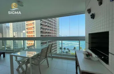 Frente mar - apartamento com 2 dormitórios - condomínio com lazer completo - 2 vagas - jardim astúrias - guarujá/sp