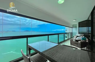 Frente mar - apartamento de luxo à venda com 3 suítes - condomínio com lazer - 2 vagas - jardim astúrias - guarujá/sp