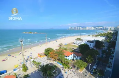 Apartamento na praia, frente mar, 4 dormitórios, lazer, 2 vagas, pitangueiras, guarujá.