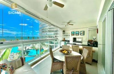 Frente mar - apartamento à venda com 3 dormitórios - condomínio com lazer - 2 vagas - jardim astúrias - guarujá/sp