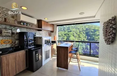 Apartamento com 3 dormitórios à venda, 115 m² por r$ 850.000,00 - pitangueiras - guarujá/sp