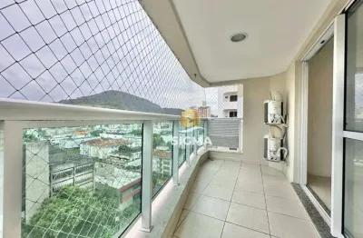 Apartamento com 2 dormitórios à venda, 80 m² por r$ 590.000,00 - pitangueiras - guarujá/sp