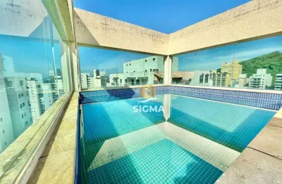 Cobertura com 2 dormitórios à venda, 140 m² por r$ 800.000,00 - pitangueiras - guarujá/sp