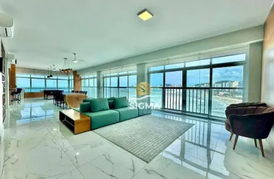 Apartamento com 4 dormitórios à venda, 390 m² por r$ 2.500.000,00 - pitangueiras - guarujá/sp