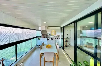 Apartamento com 3 dormitórios à venda, 184 m² por r$ 1.800.000,00 - pitangueiras - guarujá/sp