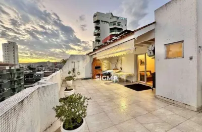 Cobertura com 3 dormitórios  sendo 1 suíte à venda, 215 m² por r$ 550.000 - enseada - guarujá/sp