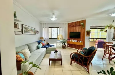 Apartamento com 3 dormitórios à venda, 120 m² por r$ 775.000,00 - jardim astúrias - guarujá/sp