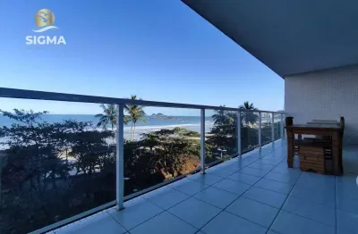 Apartamento na praia, frente ao mar, 4 dormitórios, 2 suítes, 2 vagas, piscina, pitangueiras, guarujá.