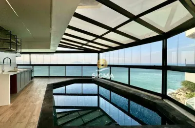 Frente mar - apartamento com 4 suítes à venda na praia das astúrias - guarujá/sp.