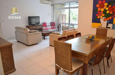 Frente mar - apartamento com 5 quartos sendo  3 suítes à venda na praia das pitangueiras, guarujá/sp.