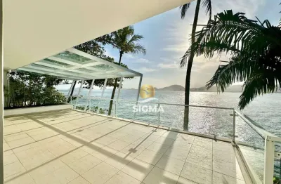 Apartamento com 3 dormitórios à venda, 270 m² por r$ 3.500.000,00 - península - guarujá/sp
