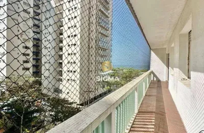 Apartamento com 4 quartos sendo 1 suíte à venda na praia das pitangueiras - guarujá/sp.