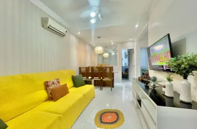 Apartamento com 2 dormitórios à venda, 65 m² por r$ 445.000,00 - pitangueiras - guarujá/sp