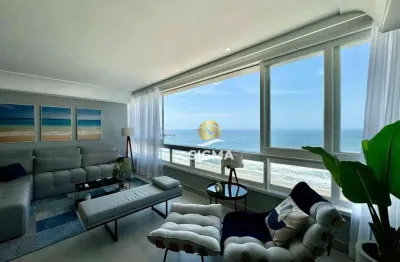 Apartamento frente mar finamente reformado e decorado com 3 sendo 1 suíte  à venda, 140 m² por r$ 1.700.000,00 - pitangueiras - guarujá/sp