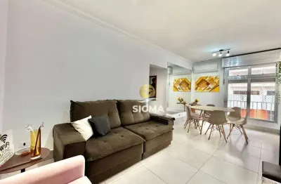 Apartamento com 2 dormitórios à venda, 54 m² por r$ 400.000,00 - pitangueiras - guarujá/sp