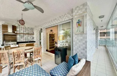 Apartamento com 3 dormitórios à venda, 130 m² por r$ 1.060.000,00 - jardim astúrias - guarujá/sp