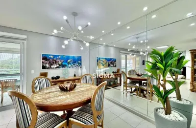 Apartamento com 3 dormitórios à venda, 134 m² por r$ 1.380.000,00 - jardim astúrias - guarujá/sp